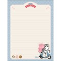 Foto ilustrativa Caderno Colado Papel de Carta Mofusand 48 Folhas