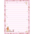 Foto ilustrativa Caderno Colado Papel de Carta Pooh 48 Folhas