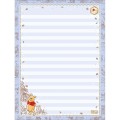 Foto ilustrativa Caderno Colado Papel de Carta Pooh 48 Folhas