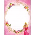 Foto ilustrativa Caderno Colado Papel de Carta Princesas 48F