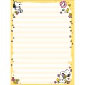 Foto ilustrativa Caderno Colado Papel de Carta Snoopy 48 Folhas