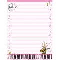 Foto ilustrativa Caderno Colado Papel de Carta Snoopy 48 Folhas