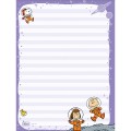 Foto ilustrativa Caderno Colado Papel de Carta Snoopy 48 Folhas