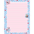 Foto ilustrativa Caderno Colado Papel de Carta Snoopy 48 Folhas