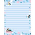 Foto ilustrativa Caderno Colado Papel de Carta Snoopy 48 Folhas