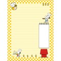 Foto ilustrativa Caderno Colado Papel de Carta Snoopy 50 Folhas