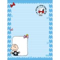 Foto ilustrativa Caderno Colado Papel de Carta Snoopy 50 Folhas