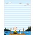 Foto ilustrativa Caderno Colado Papel de Carta Snoopy 50 Folhas