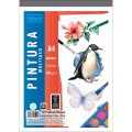 Foto ilustrativa Caderno Colado Pintura Multiuso A4 Tilibra 12 Folhas