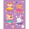 Foto ilustrativa Caderno de Caligrafia Brochura Capa Dura Kids Feminino 40 Folhas