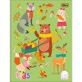 Foto ilustrativa Caderno de Caligrafia Brochura Capa Dura Kids Feminino 40 Folhas