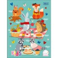 Foto ilustrativa Caderno de Caligrafia Brochura Capa Dura Kids Feminino 40 Folhas