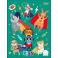 Foto ilustrativa Caderno de Caligrafia Brochura Capa Dura Kids Masculino 40 Folhas