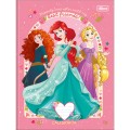 Foto ilustrativa Caderno de Caligrafia Brochura Capa Dura Princesas 40 Folhas