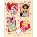 Foto ilustrativa Caderno de Caligrafia Brochura Capa Dura Princesas 40 Folhas