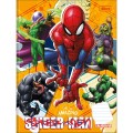 Foto ilustrativa Caderno de Caligrafia Brochura Capa Dura Spider-Man 40 Folhas