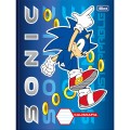 Foto ilustrativa Caderno de Caligrafia Brochura Capa Dura Universitário Sonic 40 Folhas