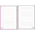 Foto ilustrativa Caderno de Caligrafia Espiral Capa Dura Universitário Lunix 80 Folhas