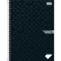 Foto ilustrativa Caderno de Caligrafia Espiral Capa Dura Universitário Lunix 80 Folhas