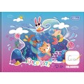 Foto ilustrativa Caderno de Caligrafia Horizontal Brochura 1/4 Capa Dura Spice Kids 40 Folhas