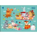 Foto ilustrativa Caderno de Caligrafia Horizontal Brochura Capa Dura Kids 40 Folhas