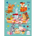 Foto ilustrativa Caderno de Caligrafia Pauta Azul Brochura Capa Dura Kids 40 Folhas