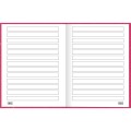Foto ilustrativa Caderno de Caligrafia Pauta Larga Brochura Capa Dura Lunix 80 Folhas
