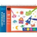 Foto ilustrativa Caderno de Cartografia e Desenho A4 Espiral ao Alto Capa Dura Académie 40 Folhas