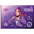 Foto ilustrativa Caderno de Cartografia e Desenho Emilly Vick 80 Folhas