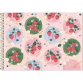 Foto ilustrativa Caderno de Cartografia e Desenho Espiral Capa Dura Be Berry! 80 Folhas