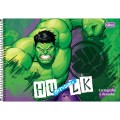 Foto ilustrativa Caderno de Cartografia e Desenho Espiral Capa Dura Hulk 80 Folhas