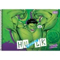 Foto ilustrativa Caderno de Cartografia e Desenho Espiral Capa Dura Hulk 80 Folhas