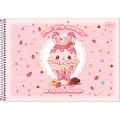 Foto ilustrativa Caderno de Cartografia e Desenho Espiral Capa Dura Ice Cute 80 Folhas