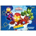Foto ilustrativa Caderno de Cartografia e Desenho Espiral Capa Dura Iron Man 80 Folhas