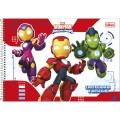 Foto ilustrativa Caderno de Cartografia e Desenho Espiral Capa Dura Iron Man 80 Folhas