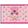Foto ilustrativa Caderno de Cartografia e Desenho Espiral Capa Dura Lotso 80 Folhas