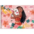 Foto ilustrativa Caderno de Cartografia e Desenho Espiral Capa Dura Moana 80 Folhas