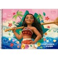 Foto ilustrativa Caderno de Cartografia e Desenho Espiral Capa Dura Moana 80 Folhas