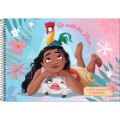 Foto ilustrativa Caderno de Cartografia e Desenho Espiral Capa Dura Moana 80 Folhas
