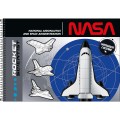 Foto ilustrativa Caderno de Cartografia e Desenho Espiral Capa Dura Nasa 80 Folhas