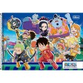 Foto ilustrativa Caderno de Cartografia e Desenho Espiral Capa Dura One Piece 80 Folhas
