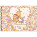 Foto ilustrativa Caderno de Cartografia e Desenho Espiral Capa Dura Pooh 80 Folhas