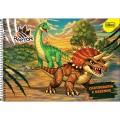 Foto ilustrativa Caderno de Cartografia e Desenho Espiral Capa Dura Raptor 80 Folhas