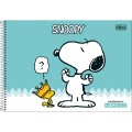 Foto ilustrativa Caderno de Cartografia e Desenho Espiral Capa Dura Snoopy 80 Folhas
