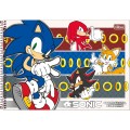 Foto ilustrativa Caderno de Cartografia e Desenho Espiral Capa Dura Sonic 80 Folhas