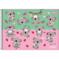 Foto ilustrativa Caderno de Cartografia e Desenho Espiral Capa Dura Spice 48 Folhas