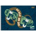 Foto ilustrativa Caderno de Cartografia e Desenho Espiral Capa Dura Spice 80 Folhas