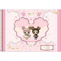 Foto ilustrativa Caderno de Cartografia e Desenho Espiral Capa Dura Tokidoki Donutella 80 Folhas