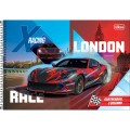 Foto ilustrativa Caderno de Cartografia e Desenho Espiral Capa Dura X-Racing 80 Folhas