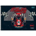 Foto ilustrativa Caderno de Cartografia e Desenho Espiral Capa Dura Zoom+ Masculino 96 Folhas